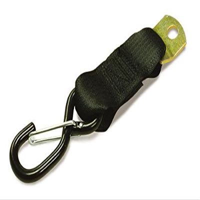 Tie 4 Safe RT11-1506-W3D-2P-Black 1 in. x 6 ft. Utility Tie Down Strap with Double Wire