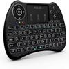(Backlit Version)REIIE H9+ Mini Keyboard,2.4GHz Wireless Mini Handheld Smart TV Remote Keyboard with Touchpad for PC,Raspberry Pi 2, Pad, Smart TV, Android TV Box, Windows 7 8 10Not Suport Bluetooth view 1