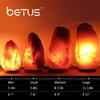 Betus [Natural Crystal Himalaya Salt Lamp Hand Carved on Wood Base with Dimmable Cord and Light Bulb - 8 to 9 Inches Height, 8 to 11 Pounds view 2
