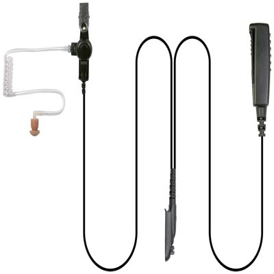 PRYME SPM-2330s 2-Wire Spm-2300 Series Surveillance Style, Lapel Mic Kit with Noise Reduction Mic On Separate 36 Inch Cable ., Black