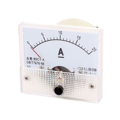 uxcell Analog Current Panel Meter DC 0-20A 85C1A Ampere Tester Gauge