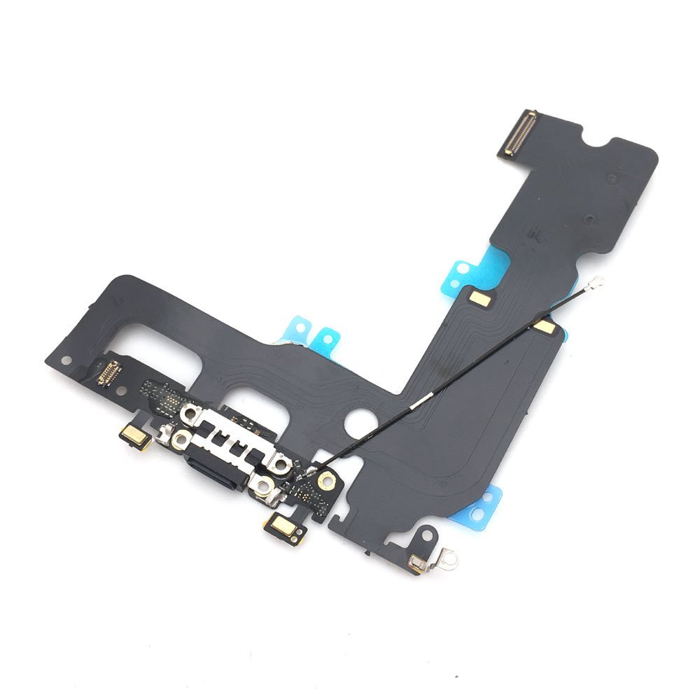E-REPAIR Charging Port Headphone Jack Flex Cable Replacement for iPhone 7 Plus (5.5 inch) (Black)