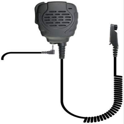 PRYME SPM-2203 Trooper II Waterproof & Noise Canceling Trooper II Spm-2200 Series - Waterproof Remote Speaker Microphone, Black