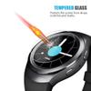 AKWOX (4-Pack) Tempered Glass Screen Protector for Gear S2 / Samsung Galaxy Watch (42 mm), [0.3mm 2.5D High Definition 9H] Clear Screen Protector for Samsung Gear S2 Frontier/Classic/Gear Sport view 4