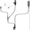 PRYME SPM-3303 3-Wire Spm-3300 Series Heavy Duty 3-Wire Surveillance Kit: Features Acoustic Tube Earphone with Twist Connector, Remote Ptt Switch & Low-Profile Lapel Microphone. Straight Cable, Black view 1