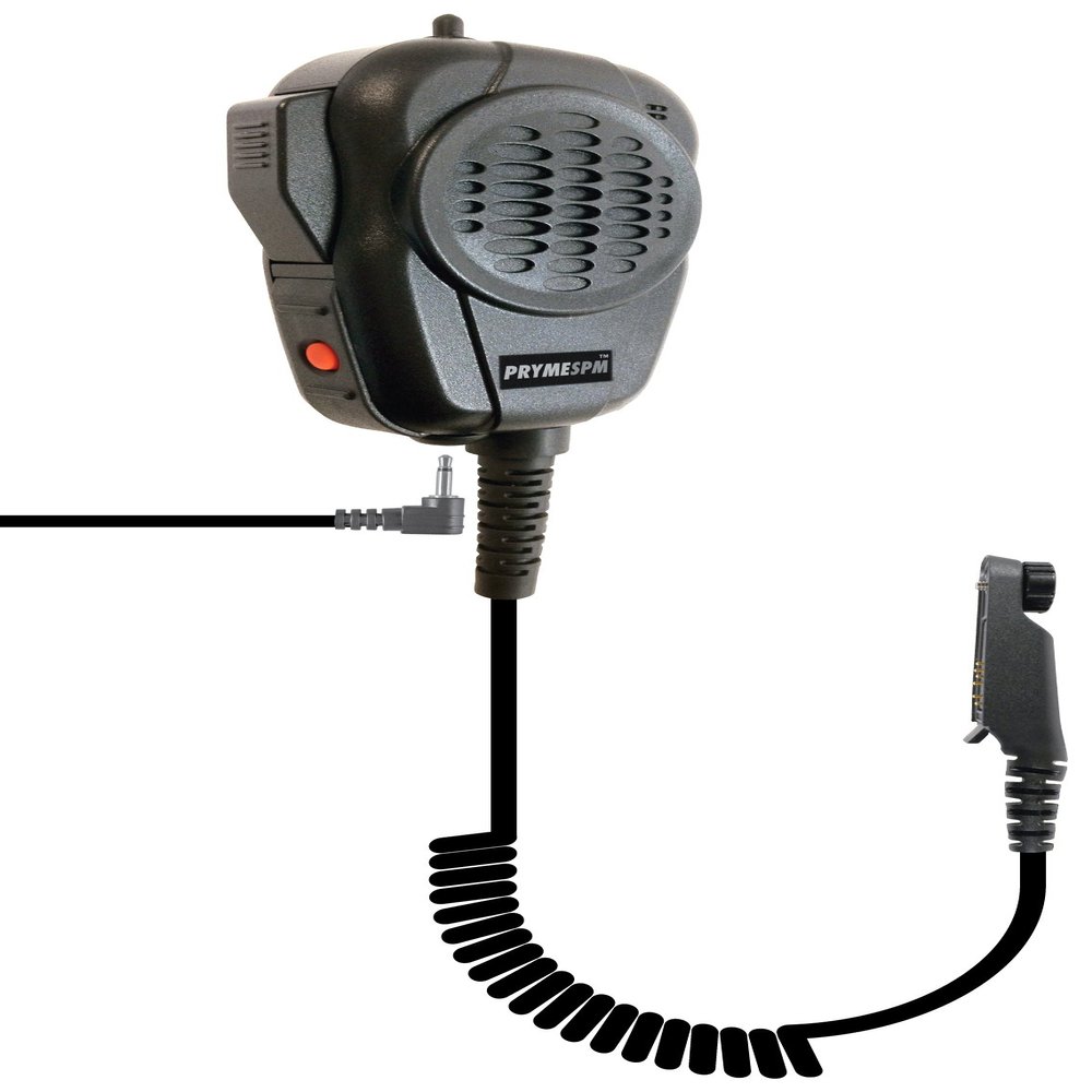 PRYMEBLU SPM-4201 Storm Trooper Heavy Duty IP67 Storm Trooper Spm-4200 Series - Heavy Duty Remote Speaker Microphone with Volume Control, Black