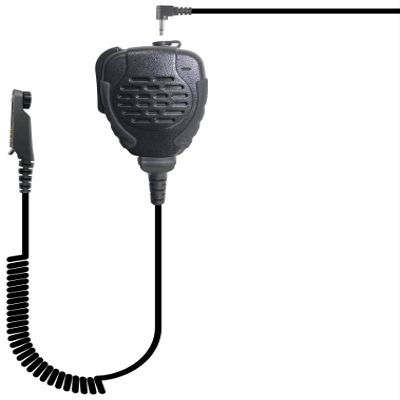 PRYME SPM-2123 Trooper Series Heavy Duty Speaker Microphones, Black