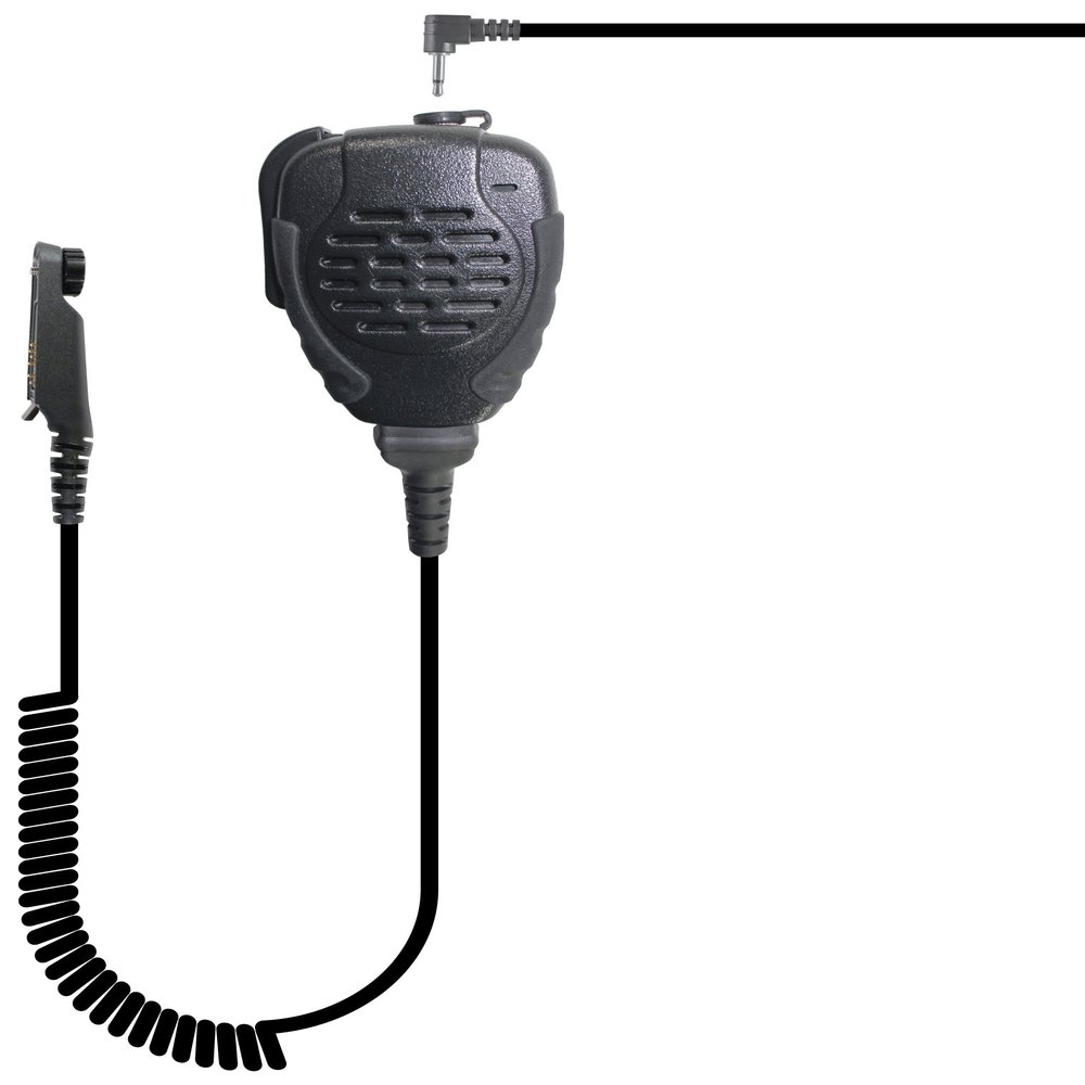 PRYME SPM-2123 Trooper Series Heavy Duty Speaker Microphones, Black