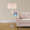 Artiva USA LED7446FLC Crystal Suite Collection 60"H Modern Chrome 2-Light LED Crystal Floor Lamp with Dimmer, Chrome view 2