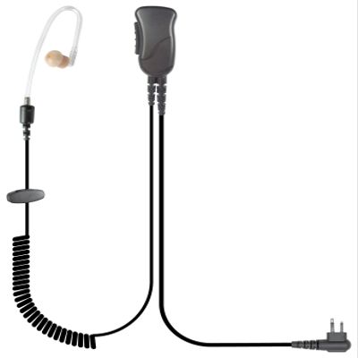 PRYME SPM-3023 Spm-3000 Series Sonic Series - Spm-3000 - Surveillance Kit, Lapel Mic Style with Noise Reducing Mic Element & Special Bullet Style Speaker, Black