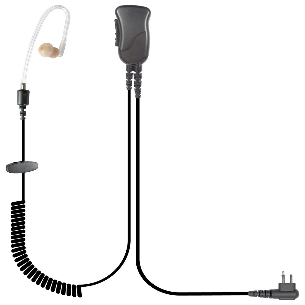 PRYME SPM-3023 Spm-3000 Series Sonic Series - Spm-3000 - Surveillance Kit, Lapel Mic Style with Noise Reducing Mic Element & Special Bullet Style Speaker, Black