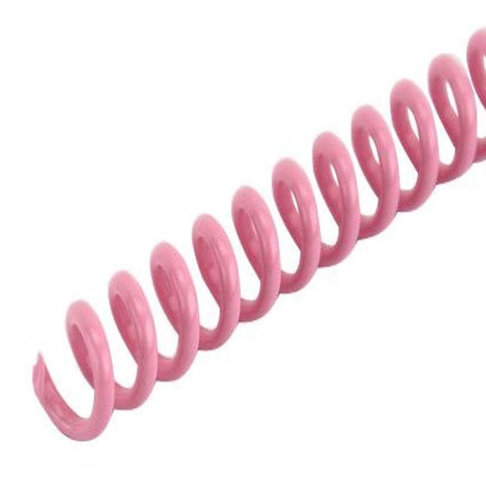 Spiral Coil Binding Spines 8mm x 305mm (5/16 x 12-inch), Pink, 100pk