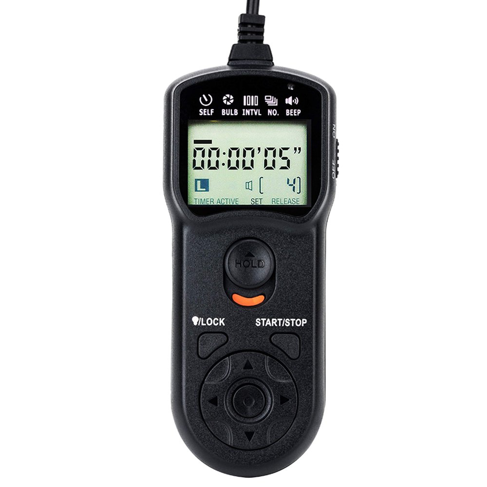 JJC Intervalometer Timer Remote Shutter Release Time Laspe for Nikon Z8 Z9 D850 D810A D810 D800 D800E D700 D500 D5 D4 D4s D3 D3s D2H D2X D2Xs D1H D1 D300s D300 D200 D100 and More Nikon Cameras