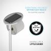 Better Living Ovo Toilet Caddy with Top Shelf, Bathroom Toilet Paper Storage Holder Stand with Dispenser and Reserve for 2 Extra Jumbo Rolls, Metal Freestanding Toilet Paper Roll Holder, Chrome view 4
