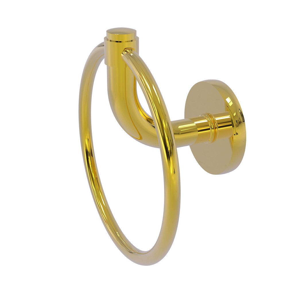 Allied Brass RM-16-PB Remi Collection Towel Ring, Polished Brass