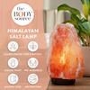 The Body Source Himalayan Salt Lamp 10-12 Inches (11-15lb) | Includes Dimmer Switch | Natural Salt Rock Lamp with Handcrafted Wooden Base & Night Light (Bulb Replacement) view 2