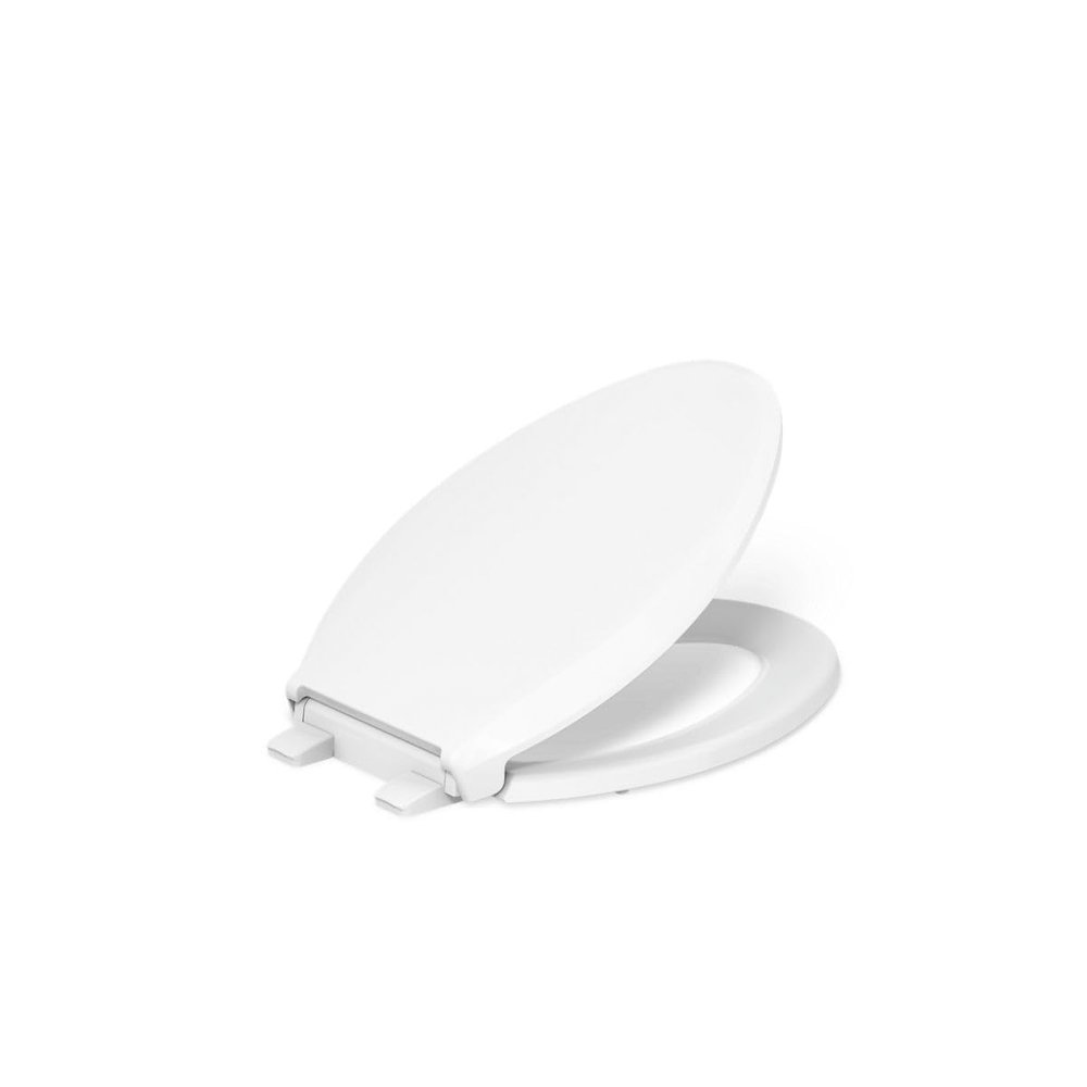KOHLER K-7315-0 Quick-Release Elongated Toilet Seat White GRIP-TIGHT CACHET, 1