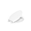 KOHLER K-7315-0 Quick-Release Elongated Toilet Seat White GRIP-TIGHT CACHET, 1 view 1
