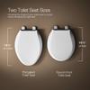 KOHLER K-7315-0 Quick-Release Elongated Toilet Seat White GRIP-TIGHT CACHET, 1 view 4