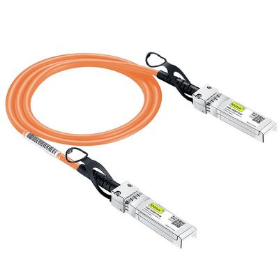 10Gtek [Orange Colored 10G SFP+ DAC Cable - Twinax SFP Cable for Cisco SFP-H10GB-CU1M, Meraki MA-CBL-TA-1M, Ubiquiti UniFi, D-Link, Supermicro, Fortinet, Netgear, 1-Meter(3.3ft)