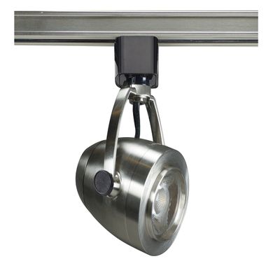 Nuvo TH417 One Light Track Head, Pwt, Nckl, B/S, Slvr