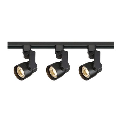 Nuvo TK424 Three Light Track Kit, 3, Black