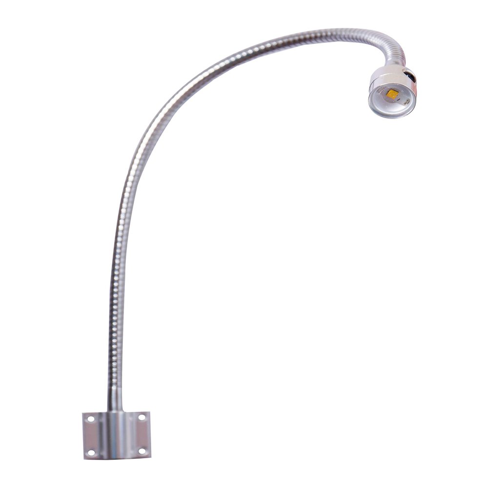 Hersi Reading Light Built-in Button Switch Minimalist Flexible Gooseneck LED Bed Lamp Headboard Wall Surface Mount for Bedroom/Living Room