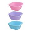 Doryh 12 Quart Plastic Square Washbasin, Set of 3 view 1