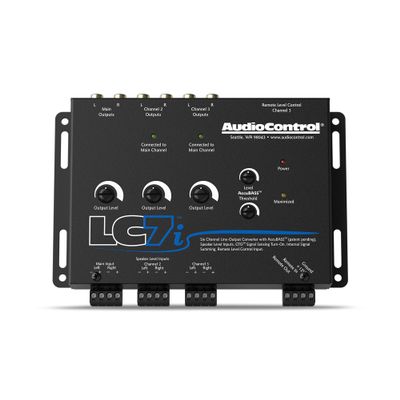 AudioControl LC7i 6-Channel Active Line Output Converter with AccuBASS for Adding Subwoofers, Amplifiers to Factory Car Audio Receiver Head Unit, Speaker Level to RCA Line Level Converter