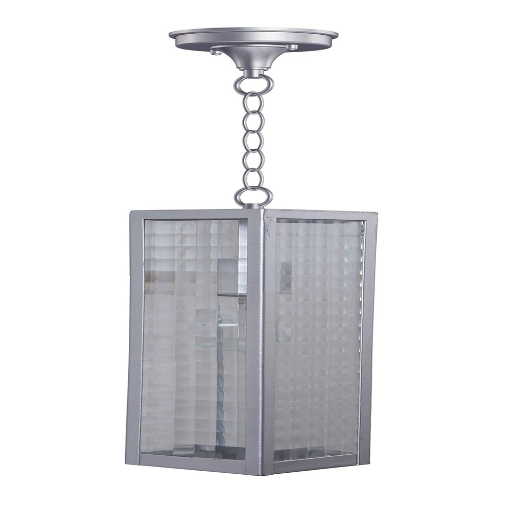 Craftmade Z4521-CM-SC Deka Outdoor Pendant Lighting, 1-Light, 100 Watts, Chromite (17" H x 5" W)