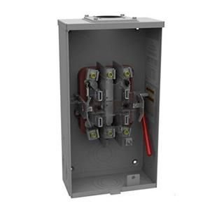 Milbank U9800-RRL-QG-BL-NE 1 Phase Ringless Meter Socket With Lever Bypass 4 Jaw 1 Position 200 Amp