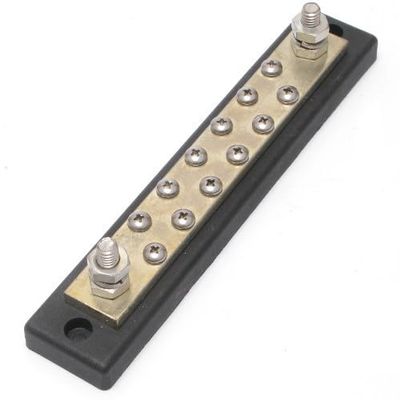 Bus Bar, 250 Amp, Hot Feed or Common Ground Nickel Plated Copper