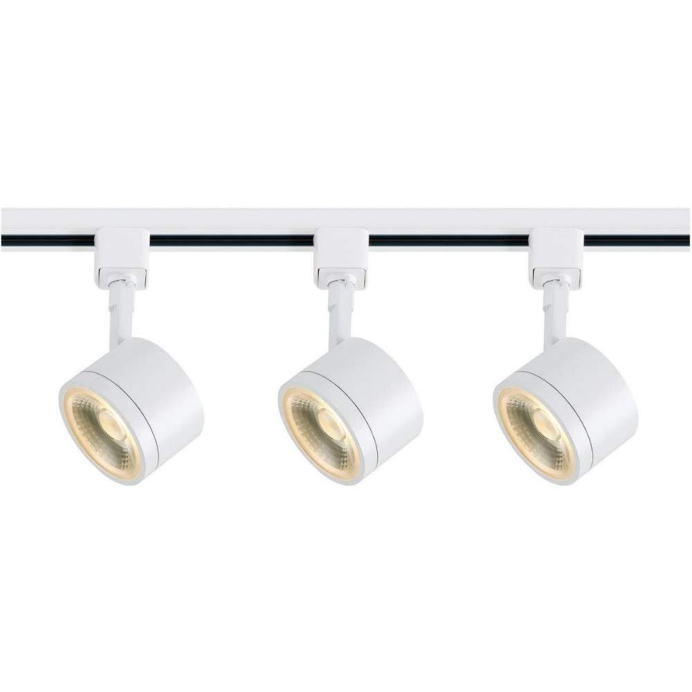 Satco 36W 3 LED Round Track Light-3 Inches Wide by 2.88 Inches High-Black Finish, 3000K