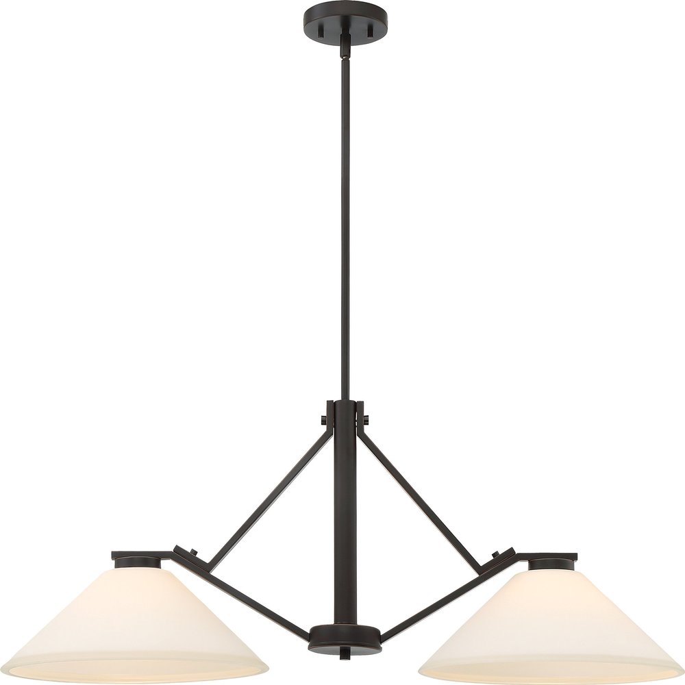 Nuvo Lighting 60/6348 Nome 2 Island Pendant Fixture-Mahogany Bronze Finish