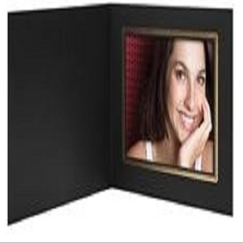 7X5 Buckeye Black/Gold Photo Folder - 100 Pack