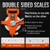 OCM Open Reel Fiberglass Tape Measure Inch Metric Scale, Impact Resistant ABS -100 Feet, 30 Meter view 3