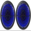 Rockville MS10LB 10" Black Marine/Boat Free Air Subwoofer with LEDs, 2-Pack view 1