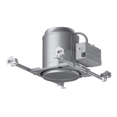 Halo E5ICAT E26 Series Recessed Lighting New Construction Insulation Contact Rated Air-Tite Housing, 6", Aluminum