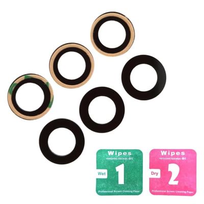 PHONSUN Back Camera Lens Glass Replacement with Adhesive for Apple iPhone 6 4.7 and iPhone 6S 4.7 (Pack of 3)