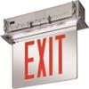 Lithonia Lighting EDGR 2 RMR EL M4 Double Face Edge-Lit Emergency Exit Sign with Mirror Separator view 1