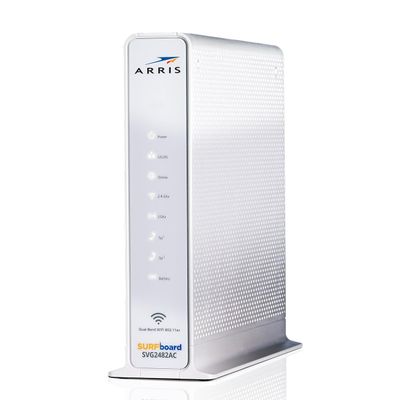 ARRIS SURFboard SVG2482AC DOCSIS 3.0 Cable Modem & AC2350 Wi-Fi Router , Comcast Xfinity Internet & Voice , Four 1 Gbps Ports , 2 Telephony Ports for Digital Voice , Up to 800 Mbps
