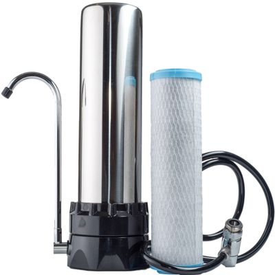 Lake Industries Stainless Steel Countertop Water Purifier Filter (KDF Cartridge)