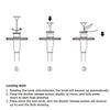 JJC Mechanical Shutter Release Cable Cord with Bulb-Lock for Fuji Fujifilm X-T5 X-T4 X-T3 X-T50 X-T30 II X-M5 X-PRO3 X100VI X100V X-T2 X-T20 X100F X-E4, Sony RX1R II RX10 IV III, Lecia M10 M9 & More view 3