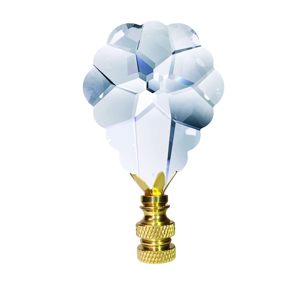 Crystal Lamp Finial Clear Swarovski Arabesque Pendalogue Prism Dazzling Lamp Shade Finial