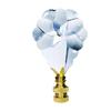 Crystal Lamp Finial Clear Swarovski Arabesque Pendalogue Prism Dazzling Lamp Shade Finial view 1
