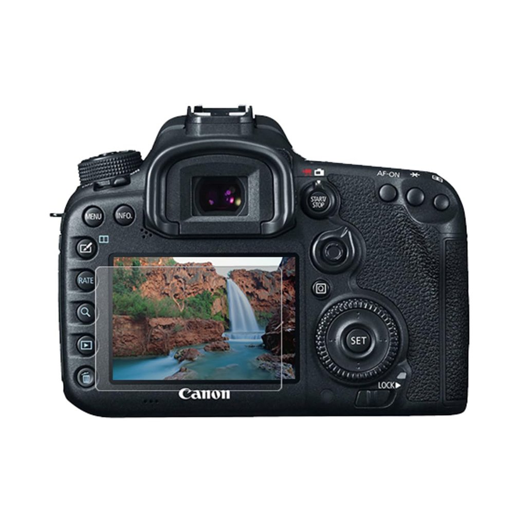 ProOptic Glass Screen Protector for the Canon 7D Mark II, 80D, 90D, T7I, 6D