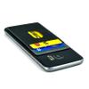 Dockem Adhesive Wallet with 2 Card Slots: Removable Stick-on Card Wallet for Smartphones: Twill Style Synthetic Leather Card Holder for iPhone, Android, and More [Black and Grey] view 4