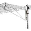 Nexel Additional Level for Wall Mount Wire Shelf, Chrome, 60" W x 14" D view 2
