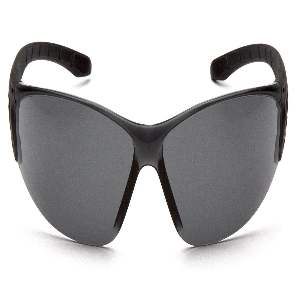 Pyramex Trulock Safety Glasses, Black Frame/Gray H2X Anti-Fog Lens