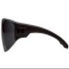 Pyramex Trulock Safety Glasses, Black Frame/Gray H2X Anti-Fog Lens view 3